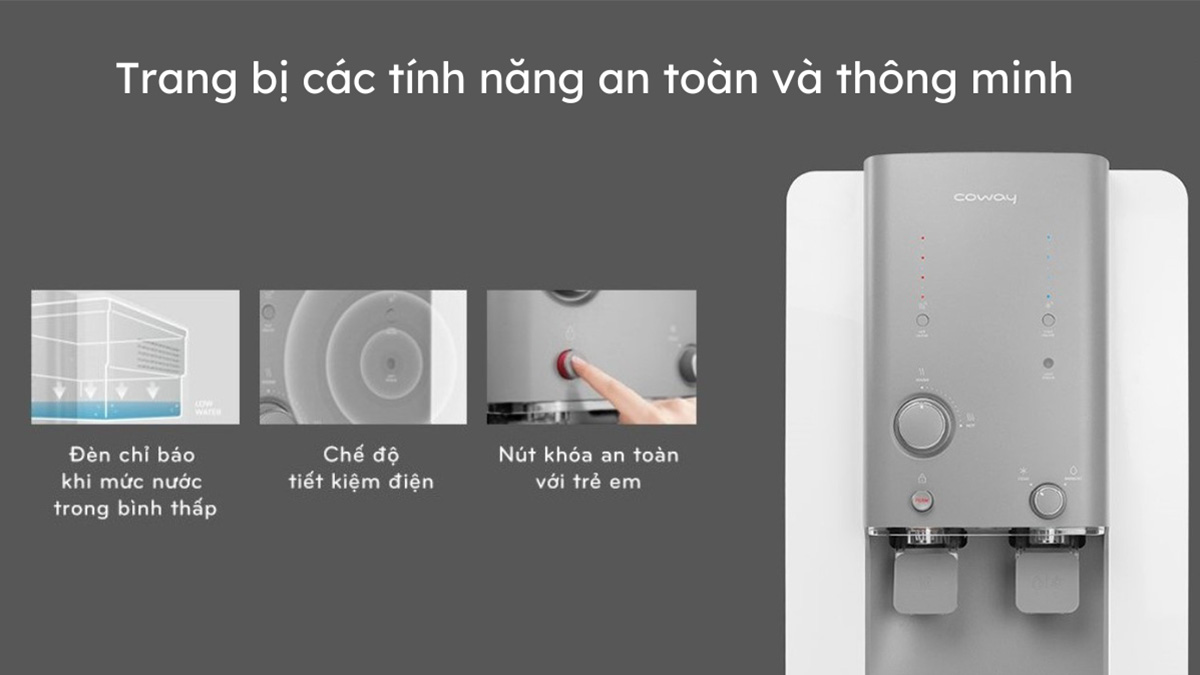 Coway CHP-18AR có các tính năng thông minh và an toàn khác