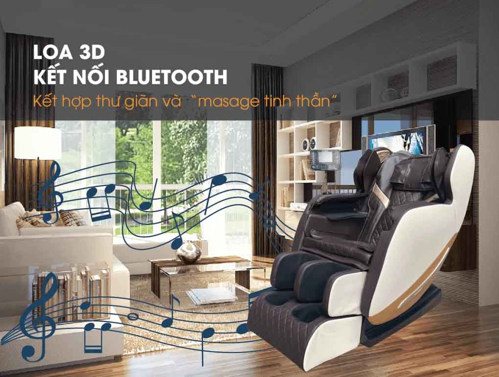 Ghế massage Panworld PW-4219 có loa 3D kết nối Bluetooth 