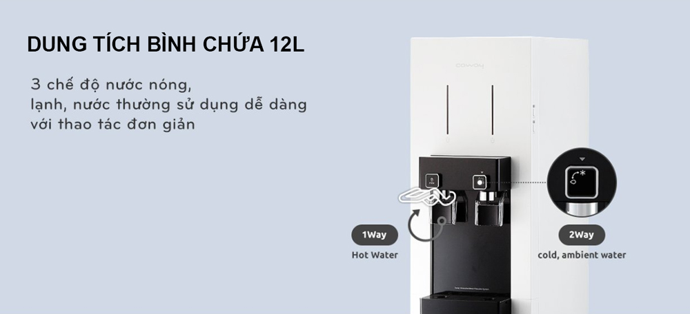 Máy lọc nước Coway CHP-590R dung tích 12 lít