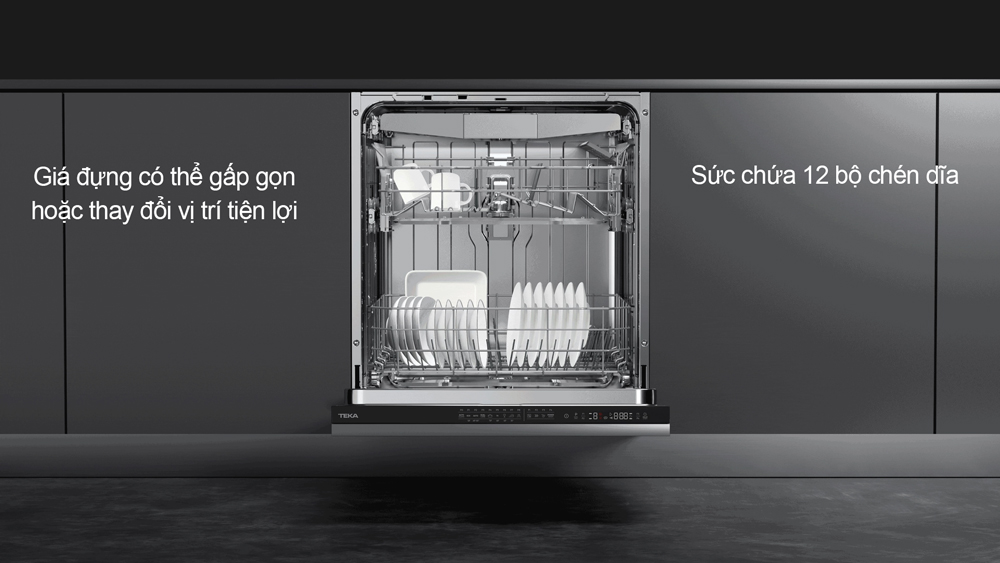 Máy rửa chén Teka DFS 26610 SS rửa được 12 bộ chén đĩa