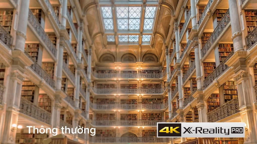 4K X-Reality Pro giúp bạn xem hình ảnh chi tiết và mãn nhãn