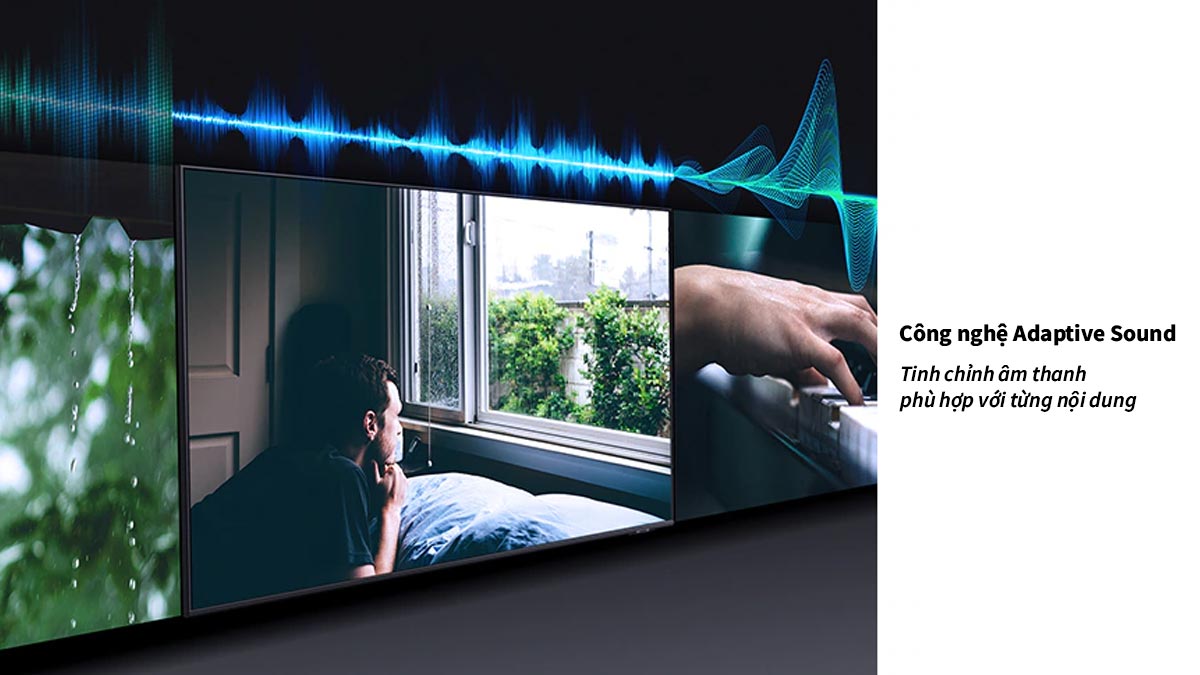 Adaptive Sound+ tối ưu chất âm dựa trên từng loại nội dung đang phát