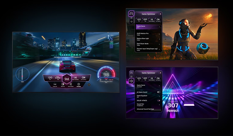 Bảng điều khiển và Trình tối ưu hóa trò chơi trên tivi LG G3