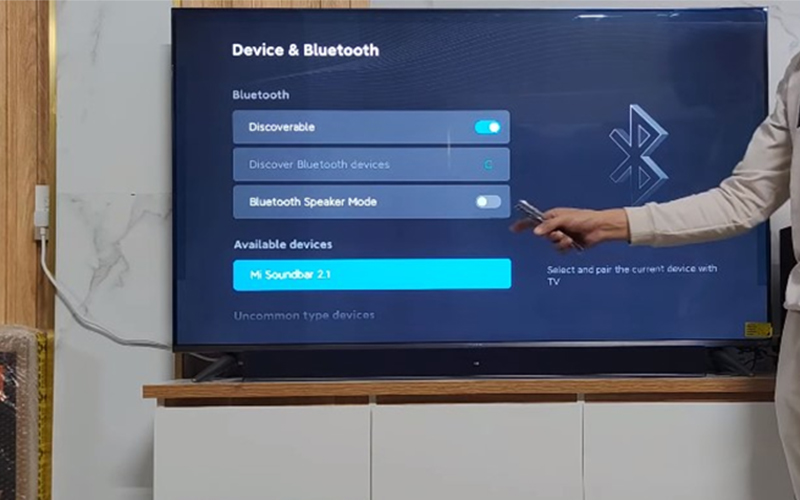 Chọn vào mục Device & Bluetooth để tìm thiết bị ghép đôi