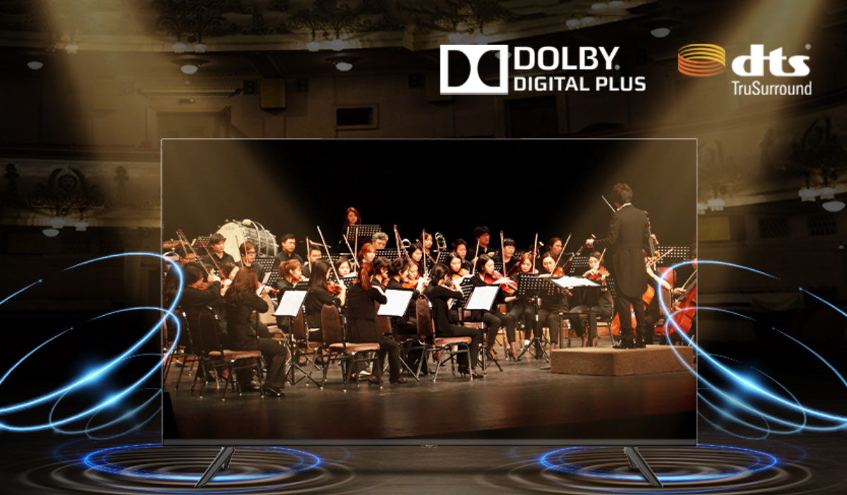Thưởng thức âm thanh vòm tái tạo bằng công nghệ Dolby Digital Plus
