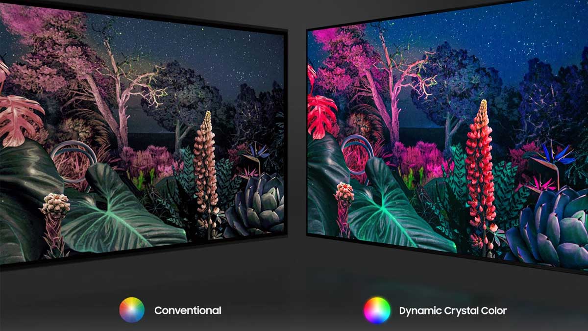 Công nghệ Dynamic Crystal Color của Smart Tivi Samsung UA50AU8000