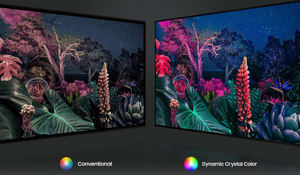 Công nghệ Dynamic Crystal Color mang đến sắc màu sống động