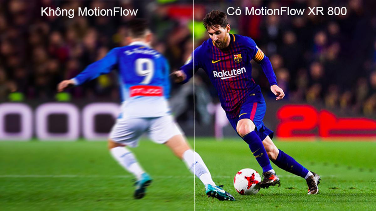 Motionflow XR cho khung hình có chuyển động mượt mà ấn tượng
