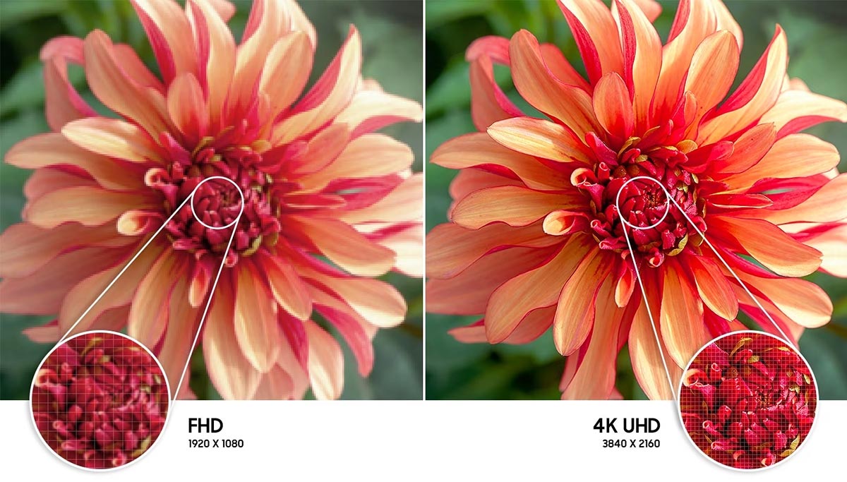 Hiển thị hình ảnh với độ phân giải 4K UHD sắc nét