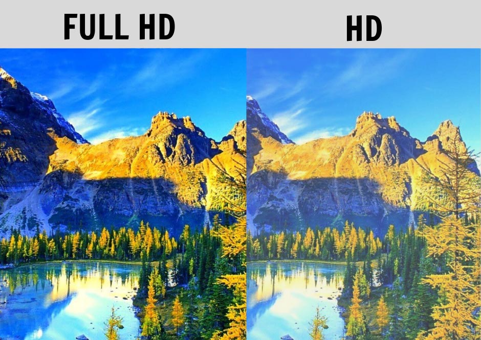 Màn hình FHD tái tạo hình ảnh chất lượng hơn so với màn hình HD