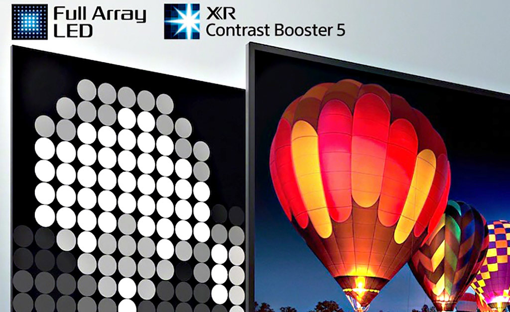 Công nghệ đèn nền Full Array LED cùng XR Contrast Booster 5