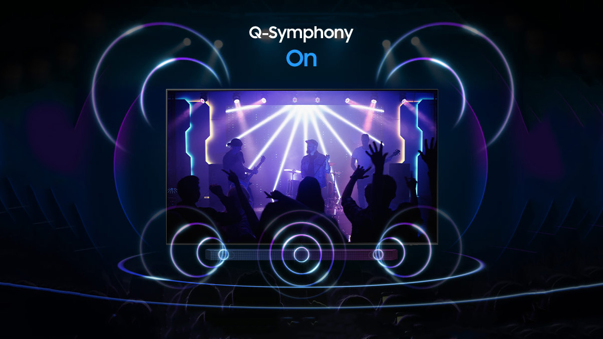 Công nghệ Q-Symphony đồng bộ âm thanh từ tivi và soundbar