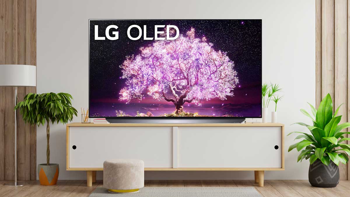 Không gian đặt LG Smart Tivi OLED 4K 48 Inch 48C1PTB đẹp mắt
