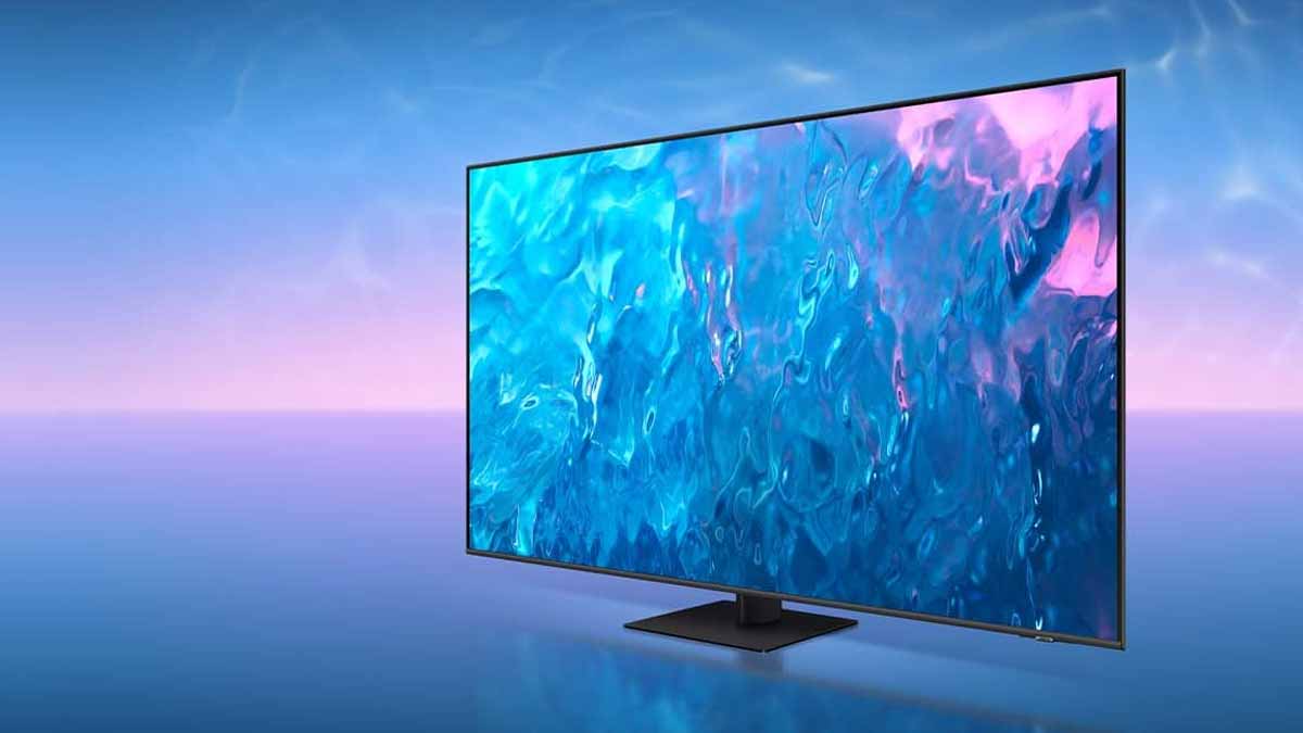Thiết kế tivi Samsung QLED 4K 65 inch QA65Q70C có độ mỏng ấn tượng