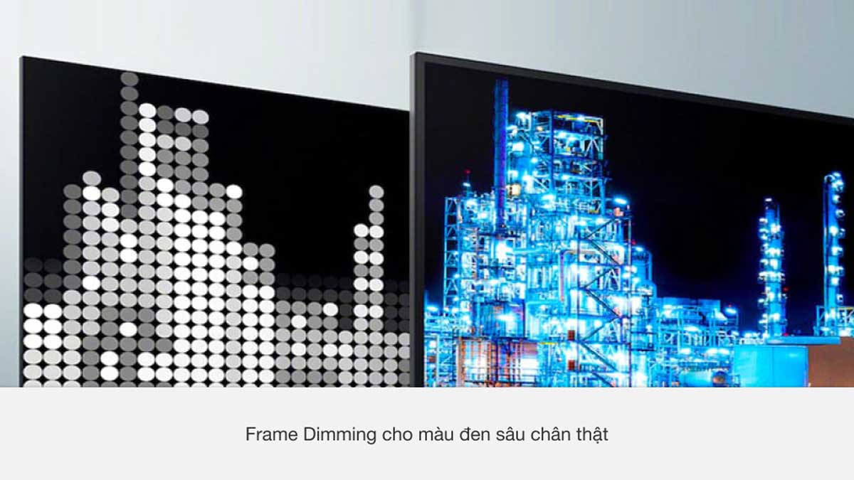Công nghệ Direct LED Frame Dimming tối ưu sắc đen thêm rõ ràng