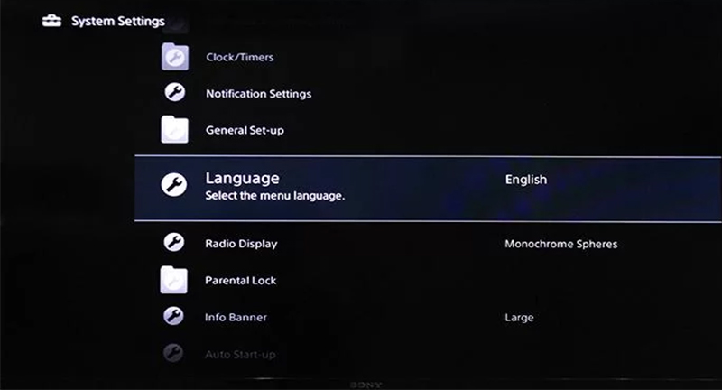 Vào System Settings để đặt lại ngôn ngữ cho tivi Xiaomi