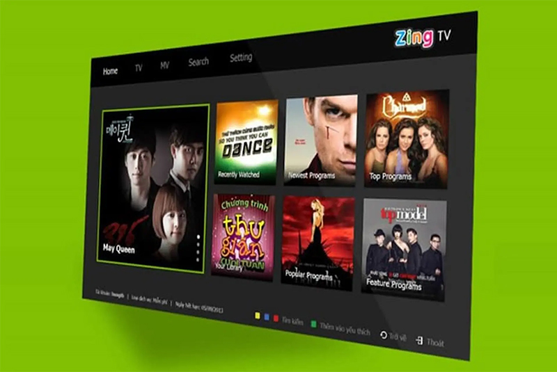 Zing TV - ứng dụng xem phim miễn phí trên Smart TV