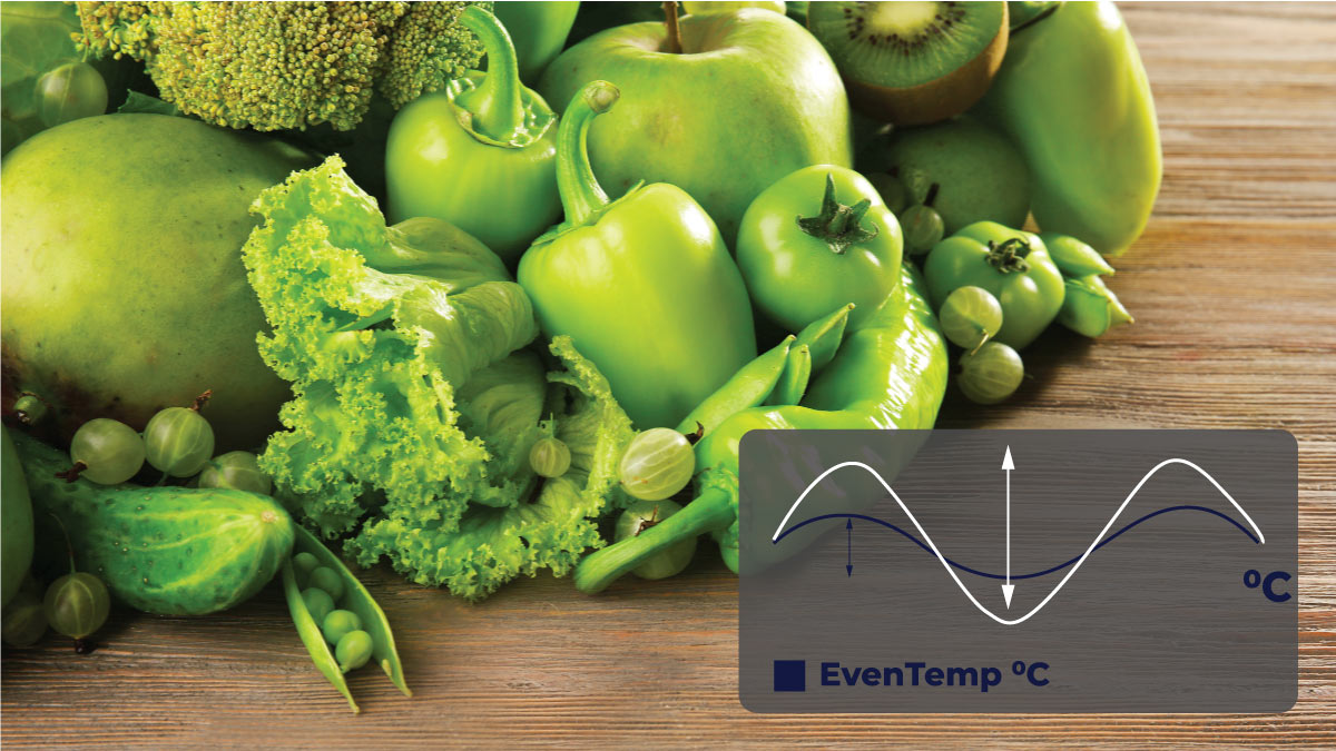 Công nghệ EvenTemp hỗ trợ làm lạnh nhanh, duy trì nhiệt độ ổn định