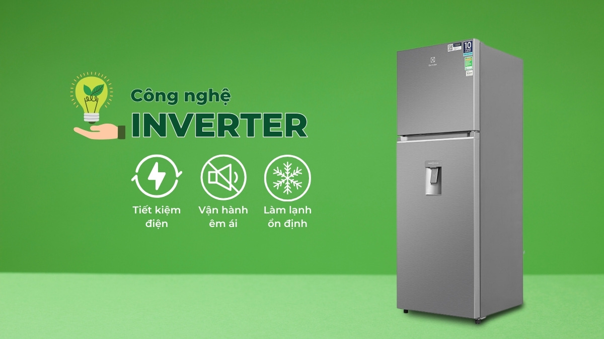 Công nghệ Inverter mang đến nhiều lợi ích cho tủ lạnh Electrolux