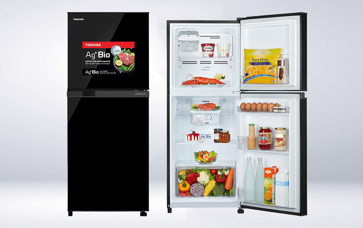 Thiết kế sang trọng của Tủ Lạnh Toshiba Inverter 194 Lít GR-A25VM UKG1