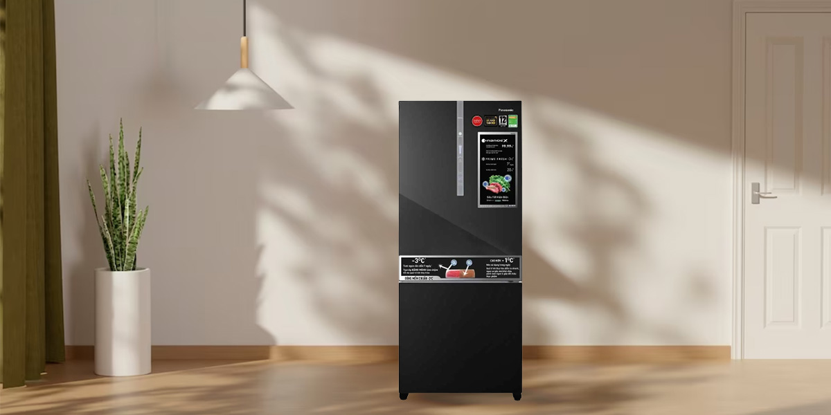 Tủ Lạnh Panasonic Inverter 420 Lít NR-BX471XGKV có thiết kế phẳng tối giản, tinh tế