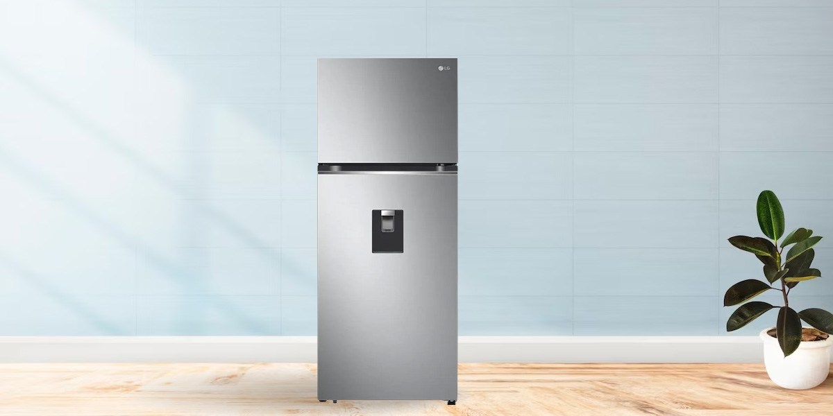 Tủ Lạnh LG Inverter 374 Lít GN-D372PS có màu bạc sang trọng