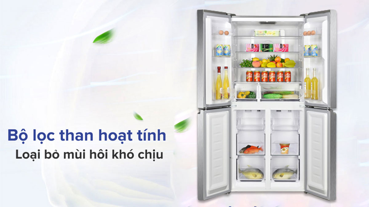 Tủ Lạnh Hafele Inverter HF-MULB 534.14.050 được trang bị bộ lọc than hoạt tính cho không gian trong tủ luôn thoáng mát, sạch sẽ