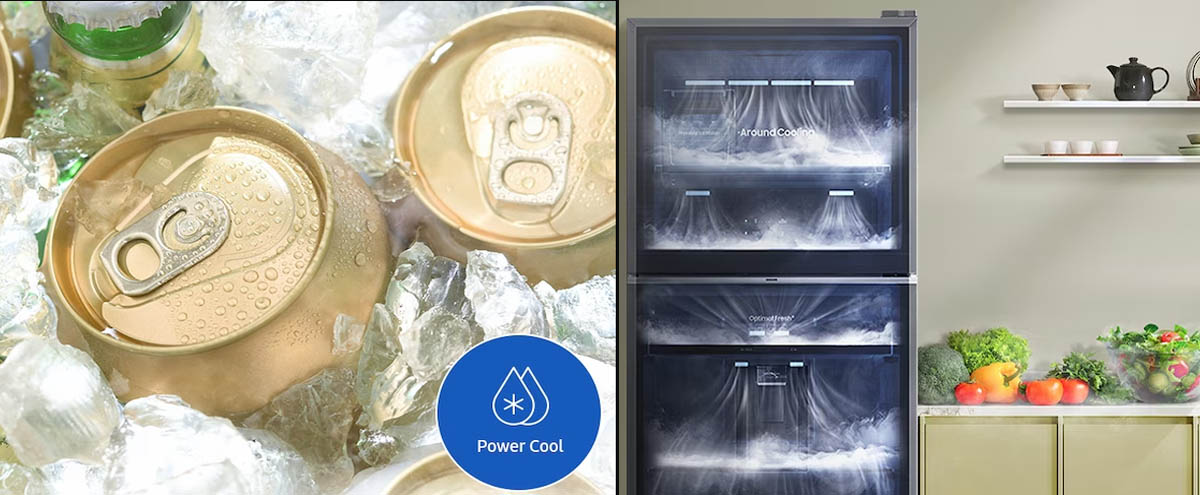 Chế độ Power Cool, hệ thống làm lạnh vòm All-around Cooling.