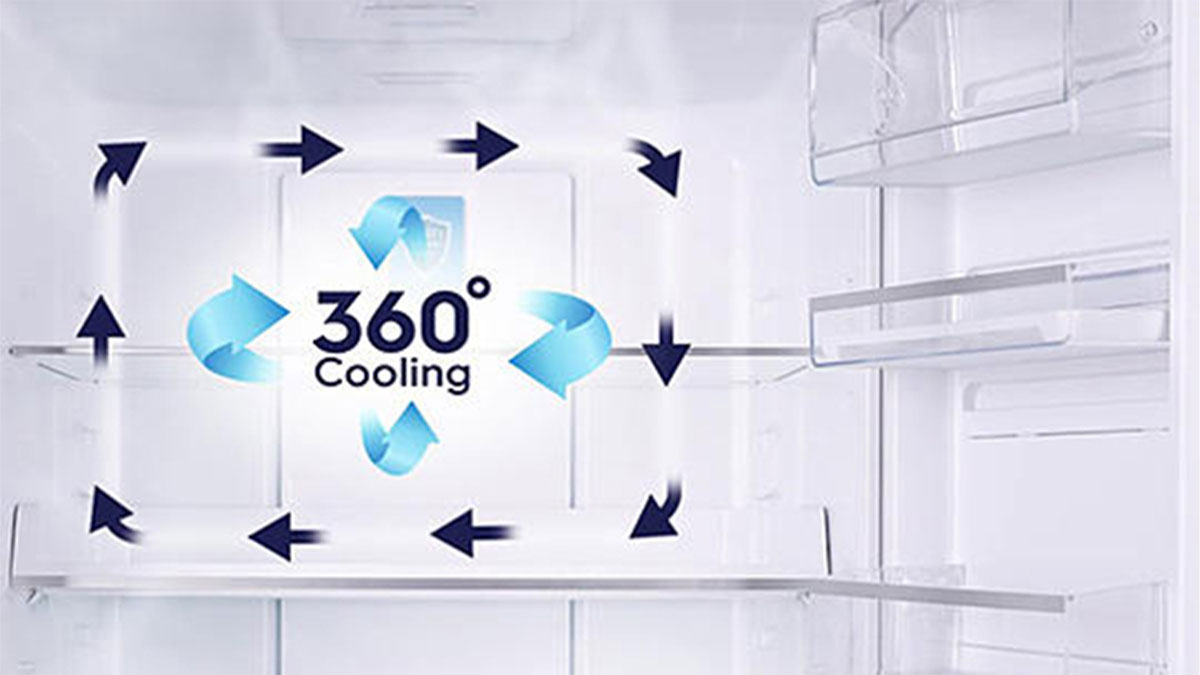 Công nghệ làm lạnh 360 Cooling tiên tiến cho hơi lại được phủ đều