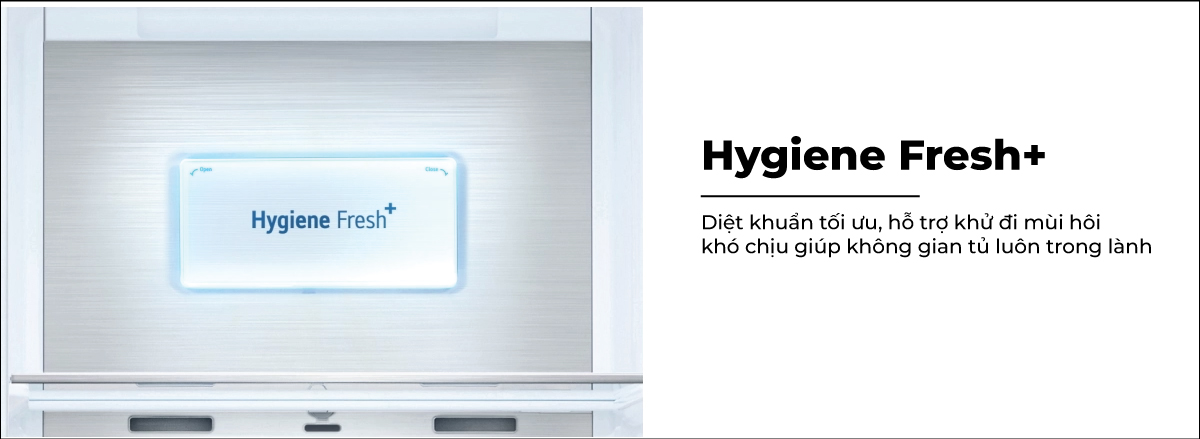 Công nghệ Hygiene Fresh+ duy trì môi trường bên trong tủ sạch sẽ và trong lành
