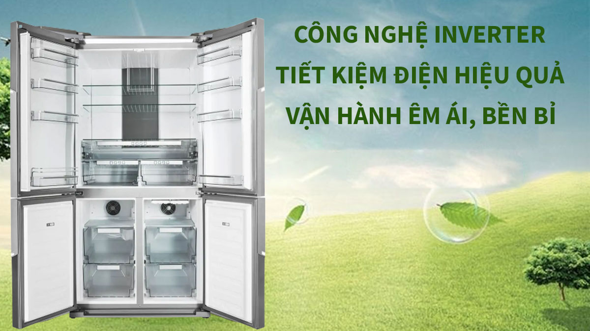 Công nghệ Inverter giúp Tủ Lạnh Hafele tiết kiệm điện tối ưu, vận hành êm ái và bền bỉ trong thời gian dài