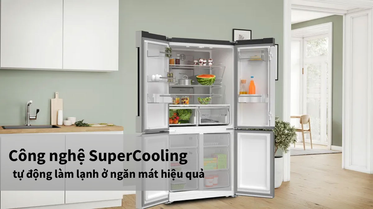 Công nghệ SuperCooling và Super Freezing giúp thực phẩm lạnh nhanh hơn