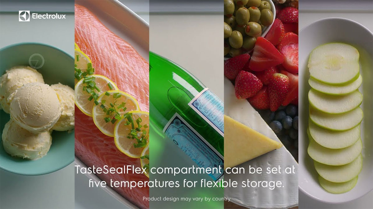 Thực phẩm được duy trì dinh dưỡng với 5 nhiệt độ khác nhau nhờ công nghệ TasteSealFlex