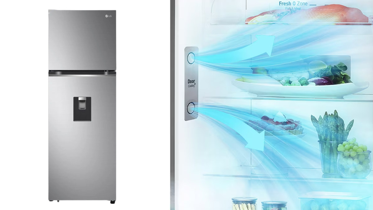 Cửa Door Cooling+™ của Tủ Lạnh LG Smart Inverter GN-D332PS