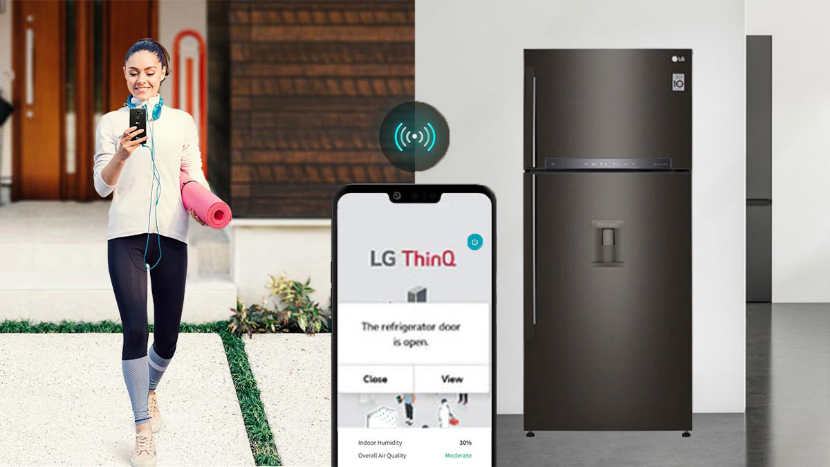 Dễ dàng điều khiển tủ lạnh từ xa với LG ThinQ