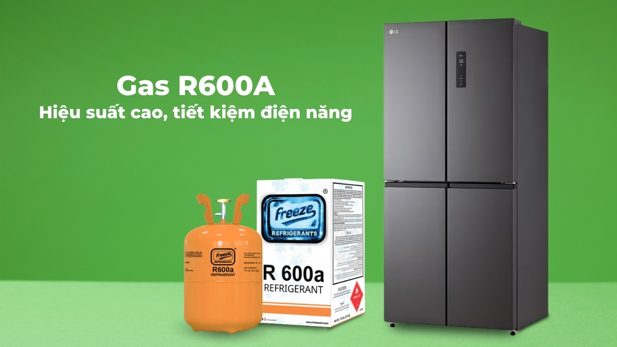 Gas R600a giúp tủ làm lạnh nhanh chóng