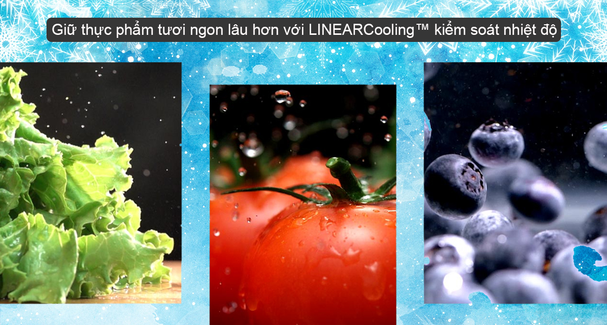 Giữ thực phẩm tươi ngon lâu hơn với LINEARCooling™ kiểm soát nhiệt độ