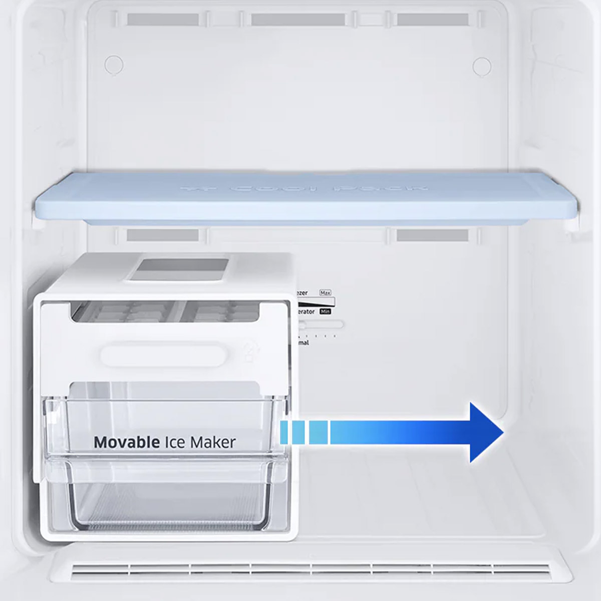 Khay đá xoay di động của Tủ Lạnh Samsung Inverter TMF-RT22M4032BU