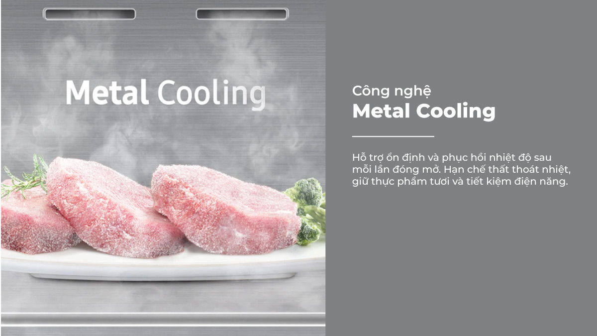 Công nghệ Metal Cooling chống thất thoát hơi lạnh