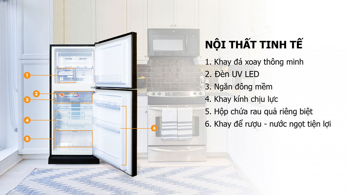 Tủ lạnh được tích hợp một số tiện ích thông minh, hiện đại