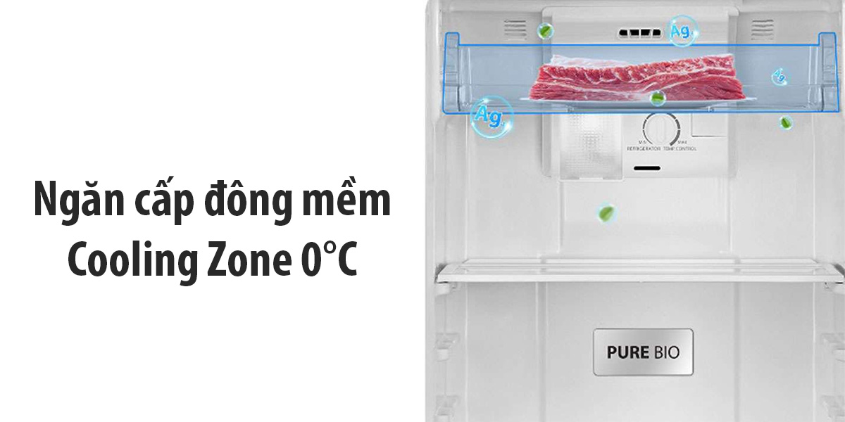 Ngăn cấp đông mềm Cooling Zone 0°C