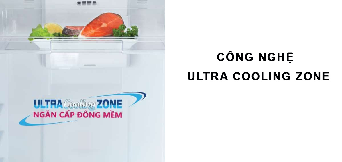 Ngăn đông mềm Ultra Cooling Zone của Tủ Lạnh Toshiba Inverter GR-A25VM 