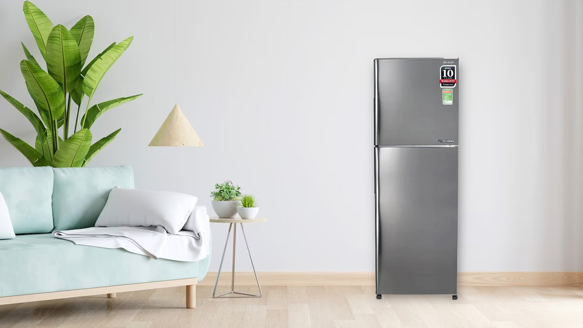 Thiết kế hiện đại của Tủ Lạnh Sharp Inverter 224 Lít SJ-X251E-DS