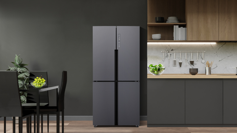 Tủ lạnh AQR-M530EM(SLB) sở hữu thiết kế sang trọng, đẳng cấp