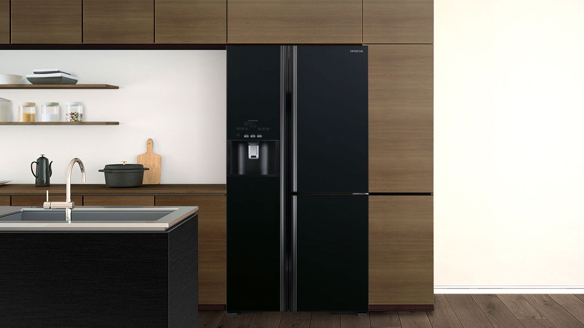 Thiết kế của Tủ Lạnh Hitachi Inverter R-FM800GPGV2(GBK) thu hút mọi ánh nhìn, tô điểm cho không gian bếp