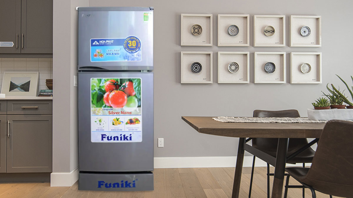 Tủ lạnh Funiki FR-125CI mang phong cách thiết kế hiện đại, nhỏ gọn