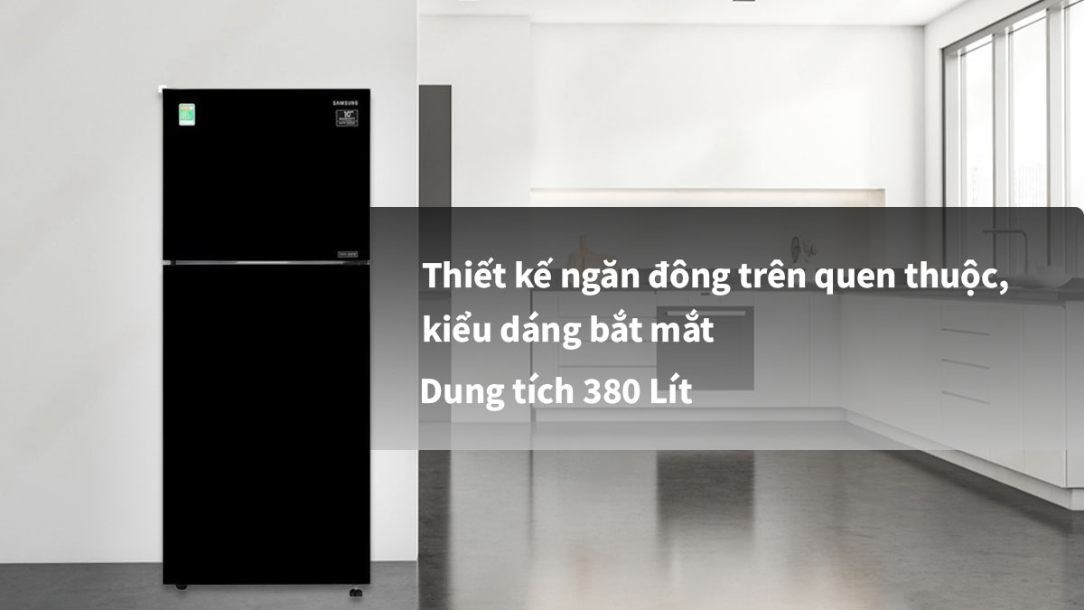Tủ Lạnh Samsung Inverter RT38K50822C có kiểu dáng đẹp mắt, thu hút ánh nhìn và sang trọng