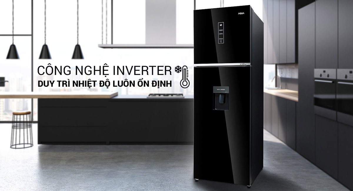 Công nghệ Inverter trên tủ lạnh Aqua tiết kiệm điện năng, vận hành êm ái