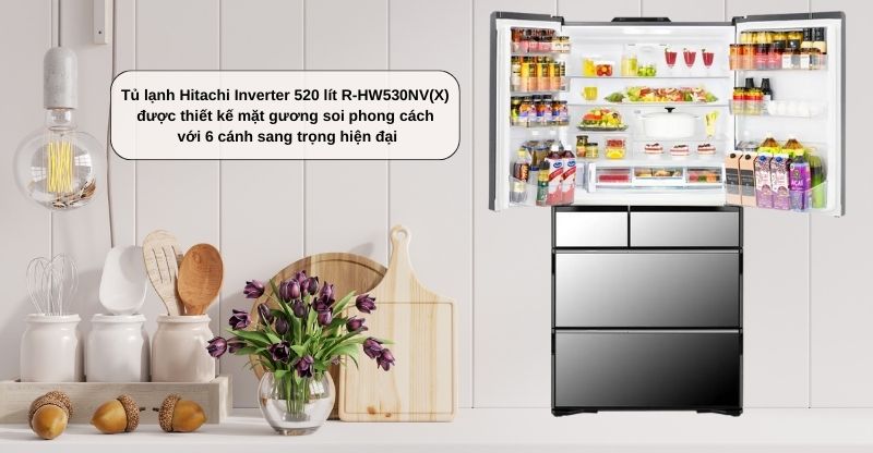 Tủ lạnh có thiết kế hiện đại, sang trọng 
