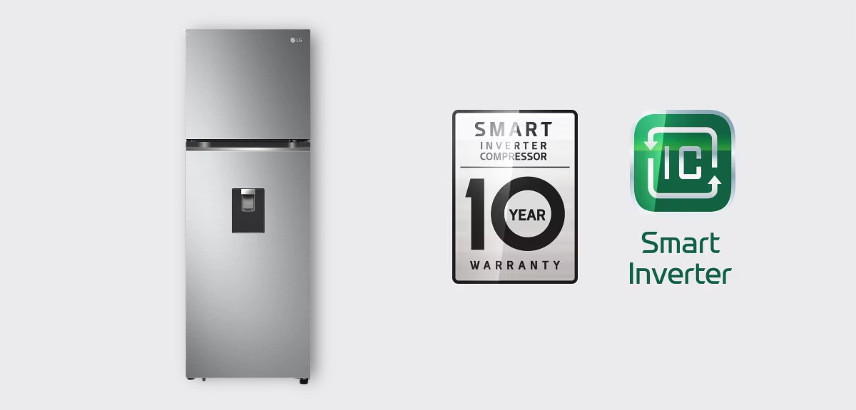Tủ Lạnh GN-D332PS được tích hợp công nghệ Smart Inverter Compressor™